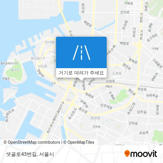 샛골로43번길 지도