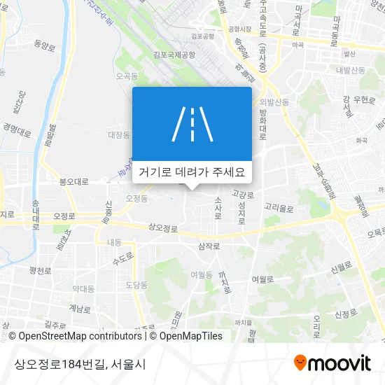 상오정로184번길 지도