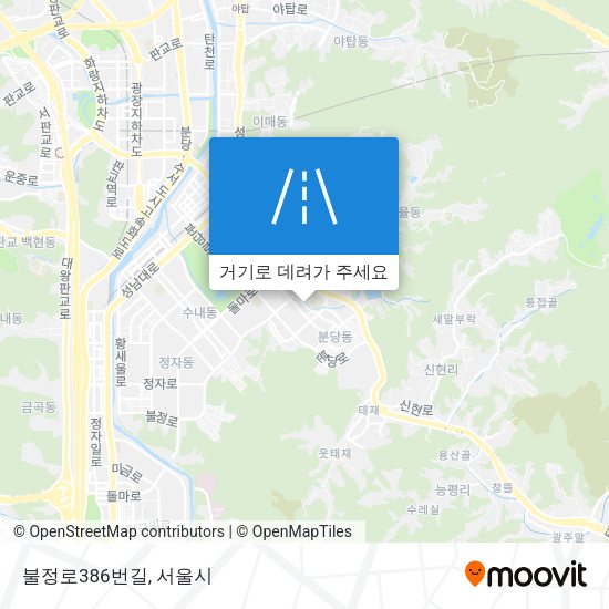 불정로386번길 지도