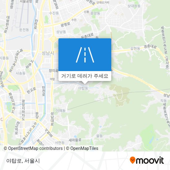 야탑로 지도