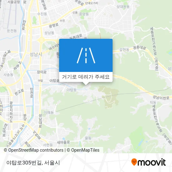 야탑로305번길 지도