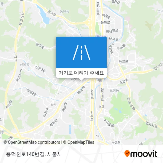 풍덕천로140번길 지도