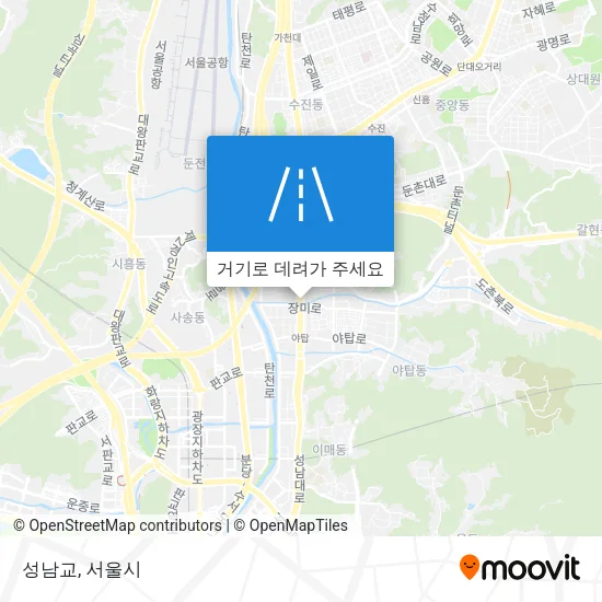 성남교 지도