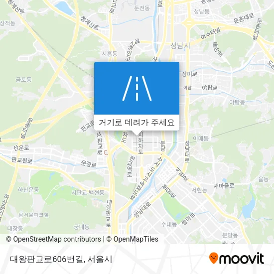 대왕판교로606번길 지도