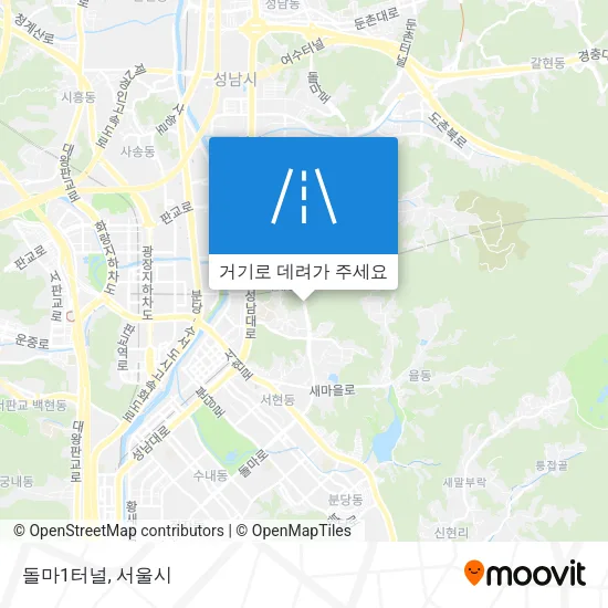 돌마1터널 지도