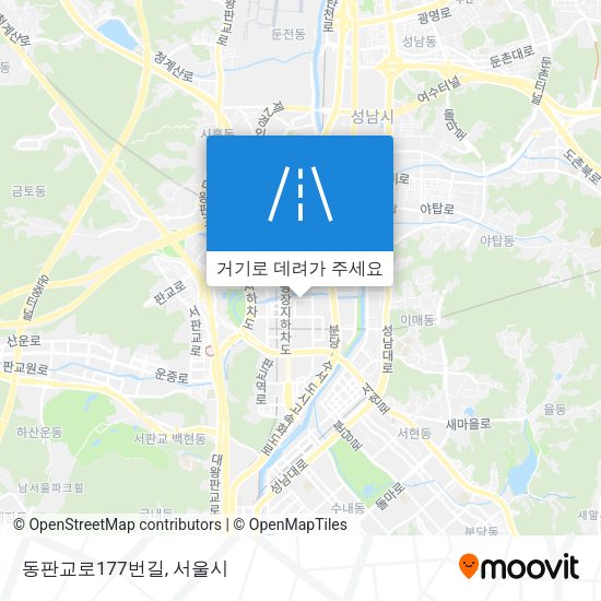 동판교로177번길 지도