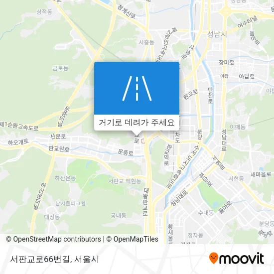 서판교로66번길 지도