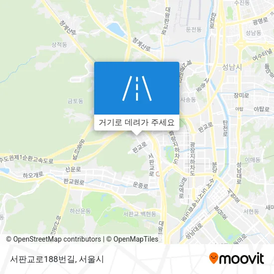 서판교로188번길 지도