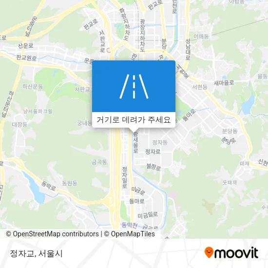 정자교 지도