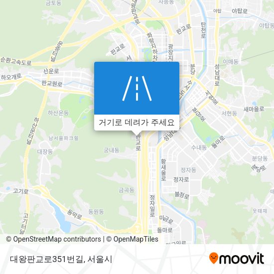 대왕판교로351번길 지도