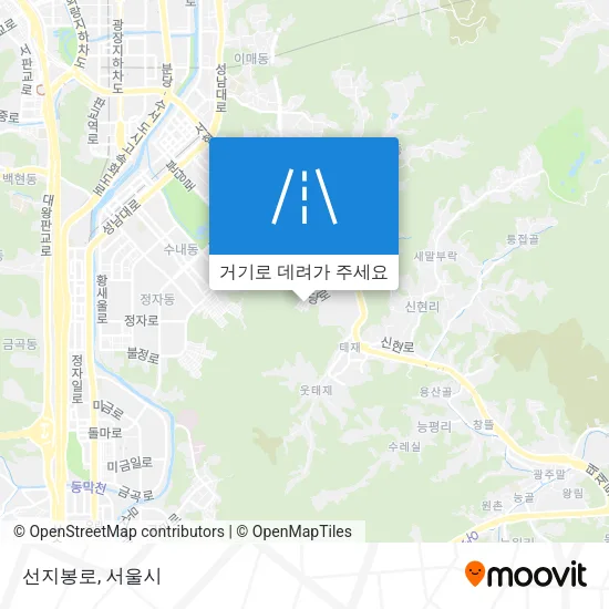 선지봉로 지도