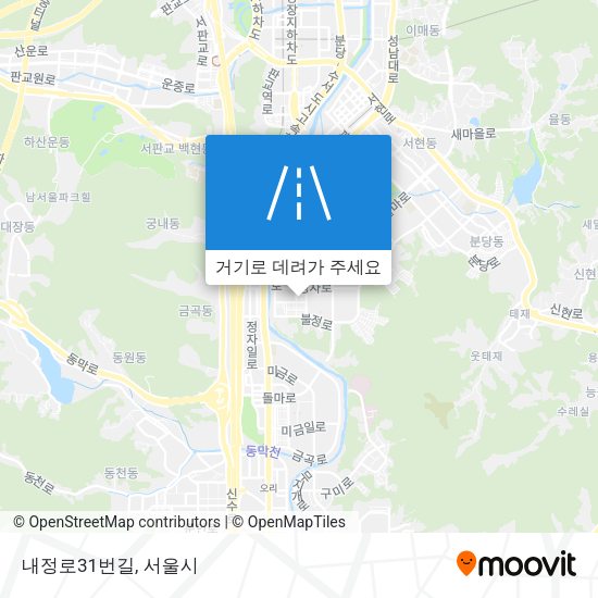 내정로31번길 지도