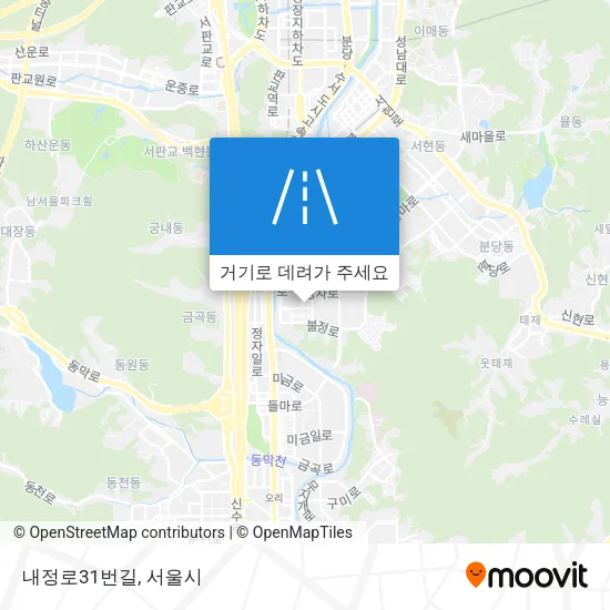 내정로31번길 지도
