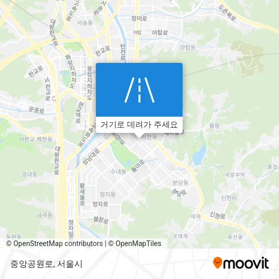 중앙공원로 지도
