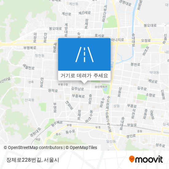 장제로228번길 지도