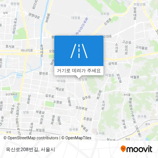 옥산로208번길 지도