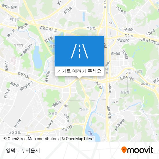 영덕1교 지도
