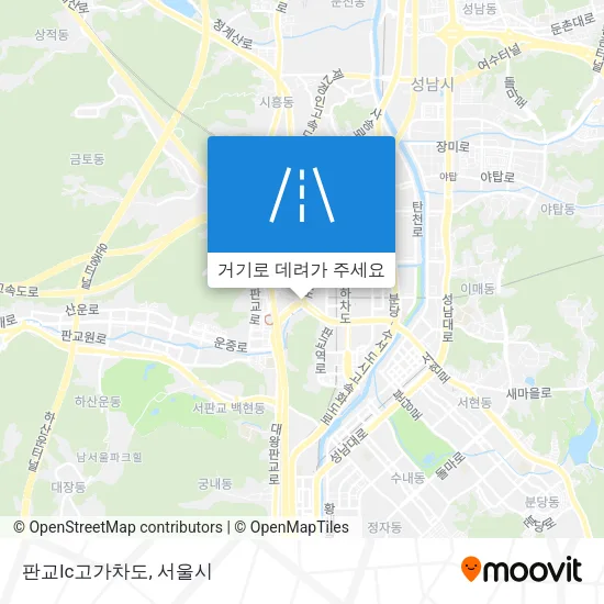 판교Ic고가차도 지도