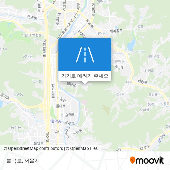 불곡로 지도