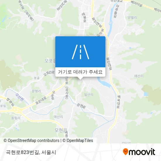곡현로823번길 지도