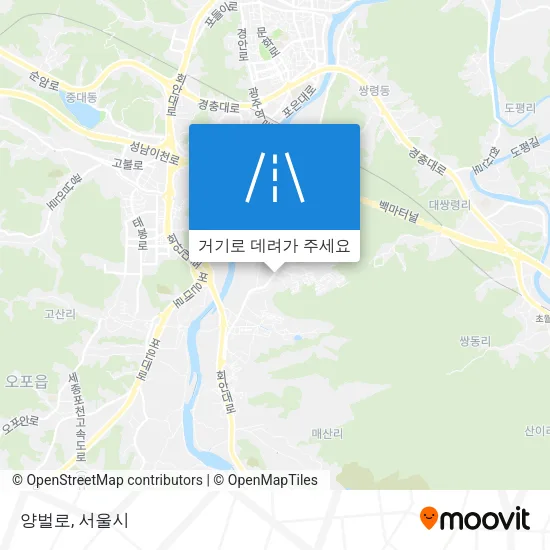 양벌로 지도