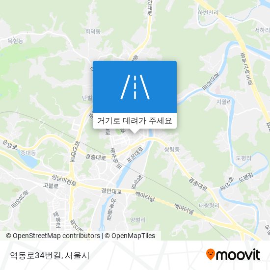 역동로34번길 지도