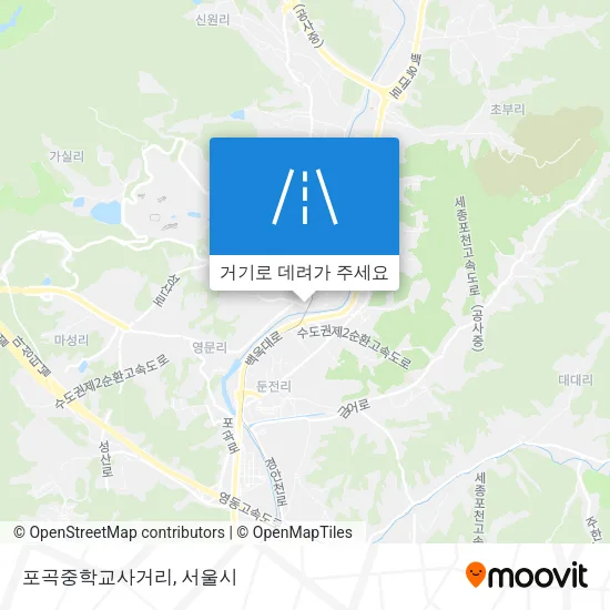 포곡중학교사거리 지도