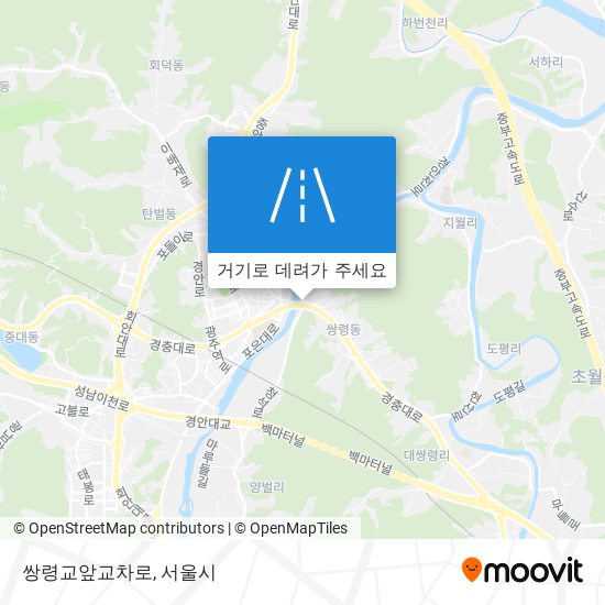 쌍령교앞교차로 지도