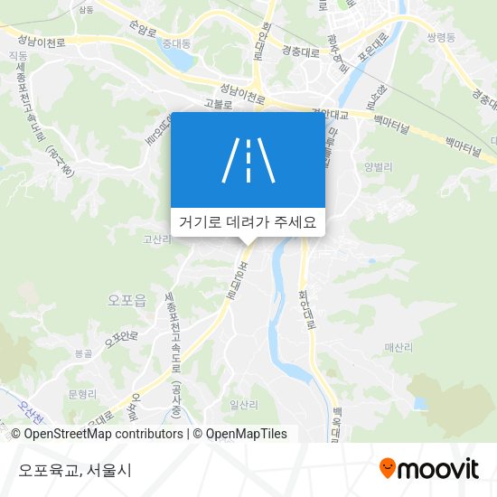 오포육교 지도