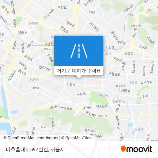 미추홀대로597번길 지도
