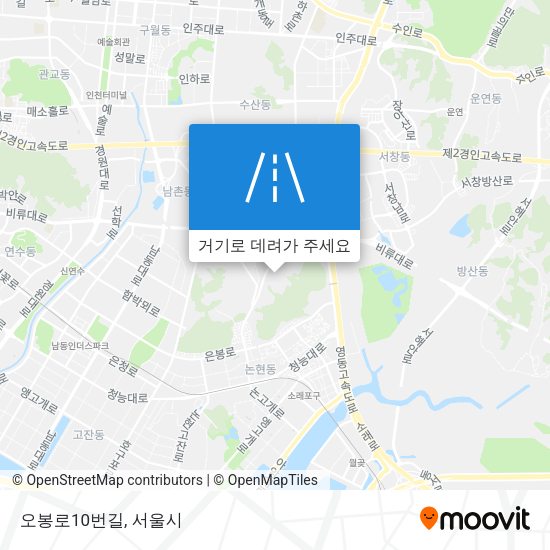 오봉로10번길 지도