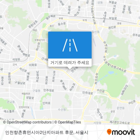 인천향촌휴먼시아2단지아파트 후문 지도