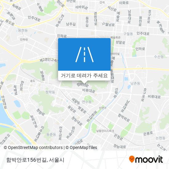 함박안로156번길 지도