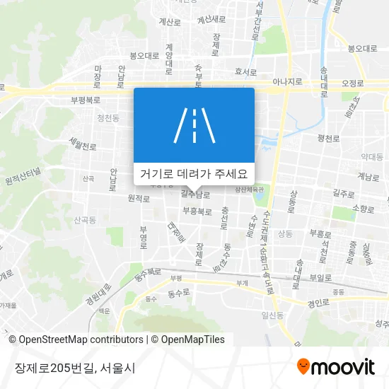 장제로205번길 지도