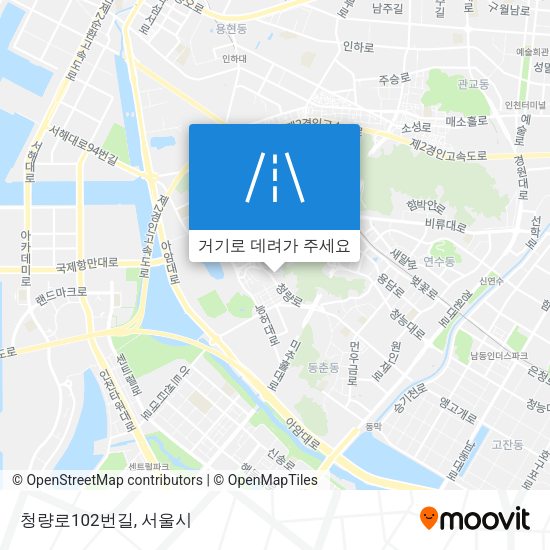 청량로102번길 지도