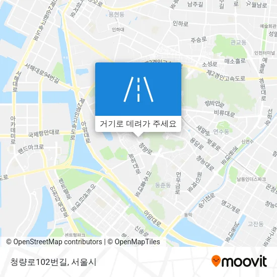 청량로102번길 지도