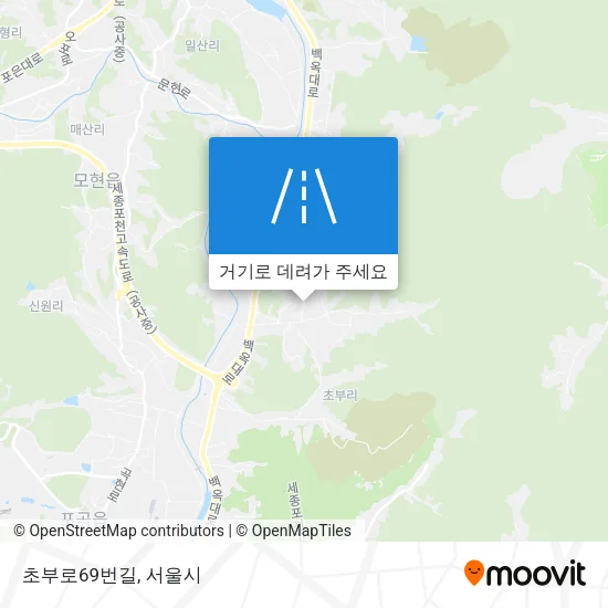 초부로69번길 지도