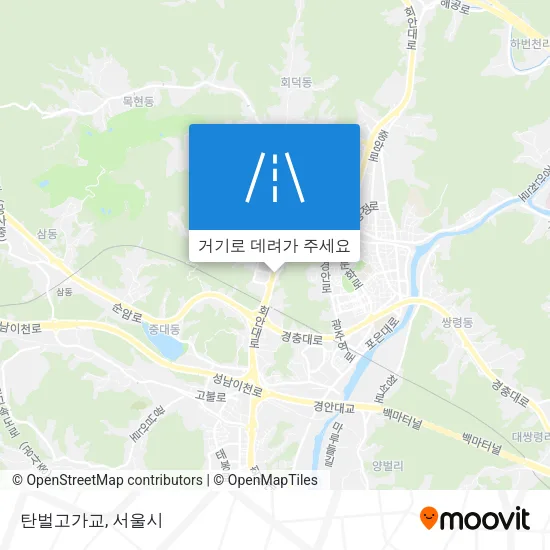 탄벌고가교 지도