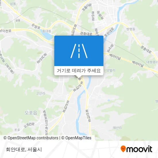 회안대로 지도