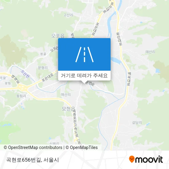 곡현로656번길 지도