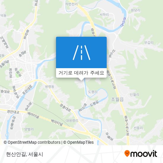 현산안길 지도