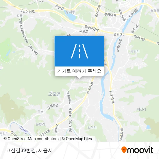 고산길39번길 지도