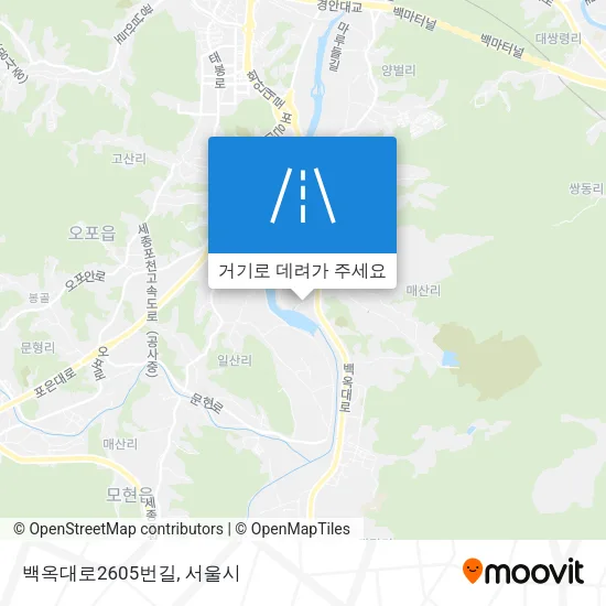 백옥대로2605번길 지도
