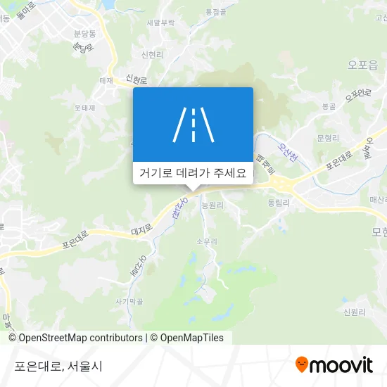 포은대로 지도