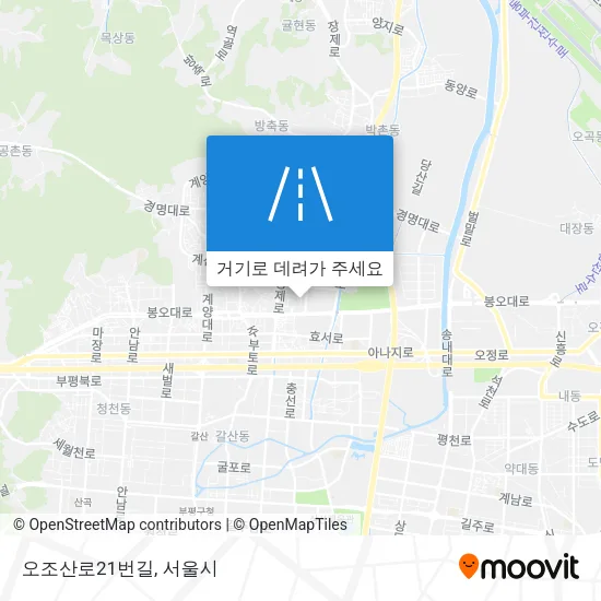 오조산로21번길 지도