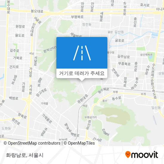 화랑남로 지도