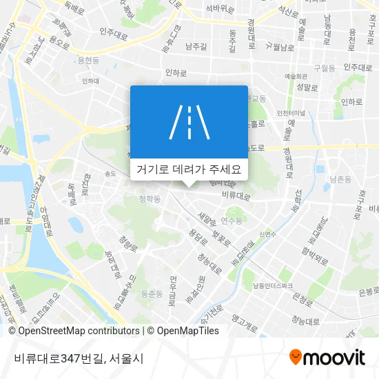 비류대로347번길 지도