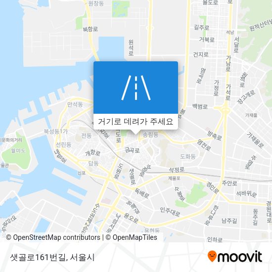 샛골로161번길 지도