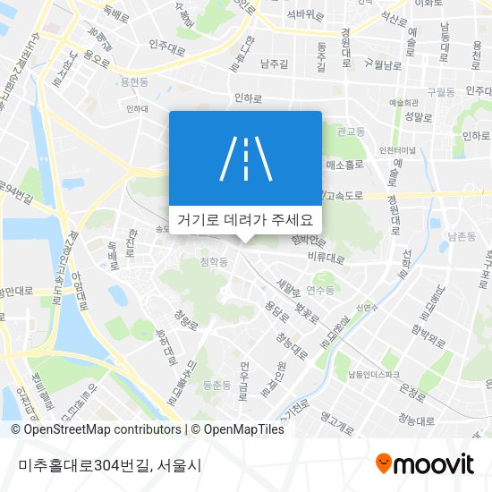 미추홀대로304번길 지도