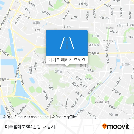 미추홀대로304번길 지도